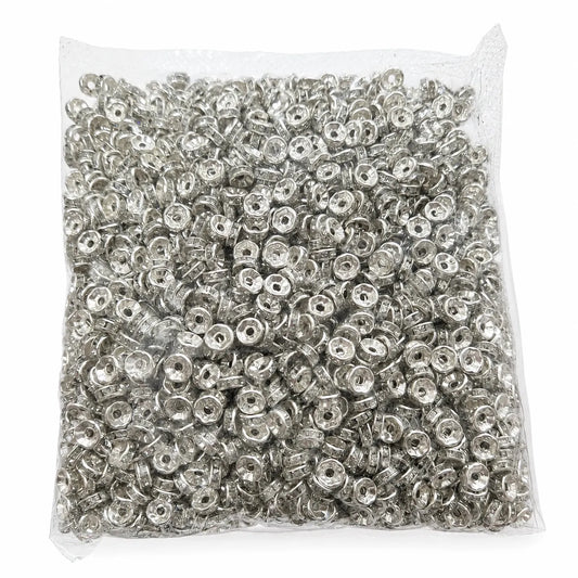 Silver Rakhi Diamond Ring (7 MM) (50 Piece Approx)