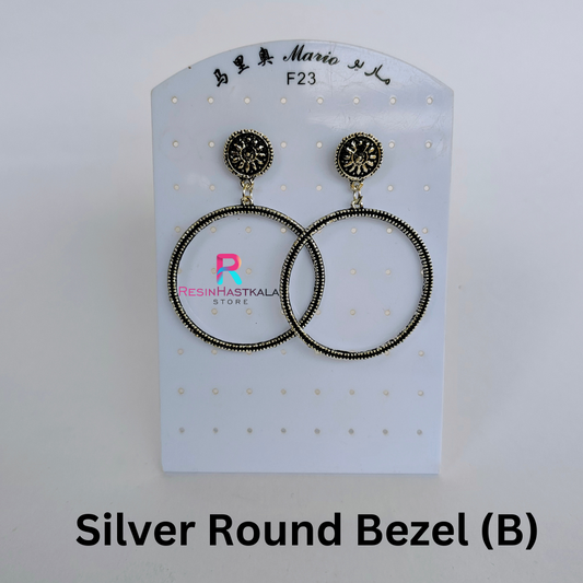 Silver Round Bezel (B)