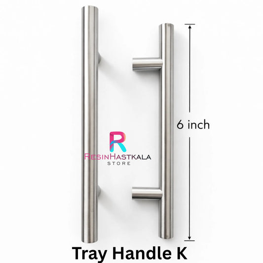 Silver Metal Tray Handle K