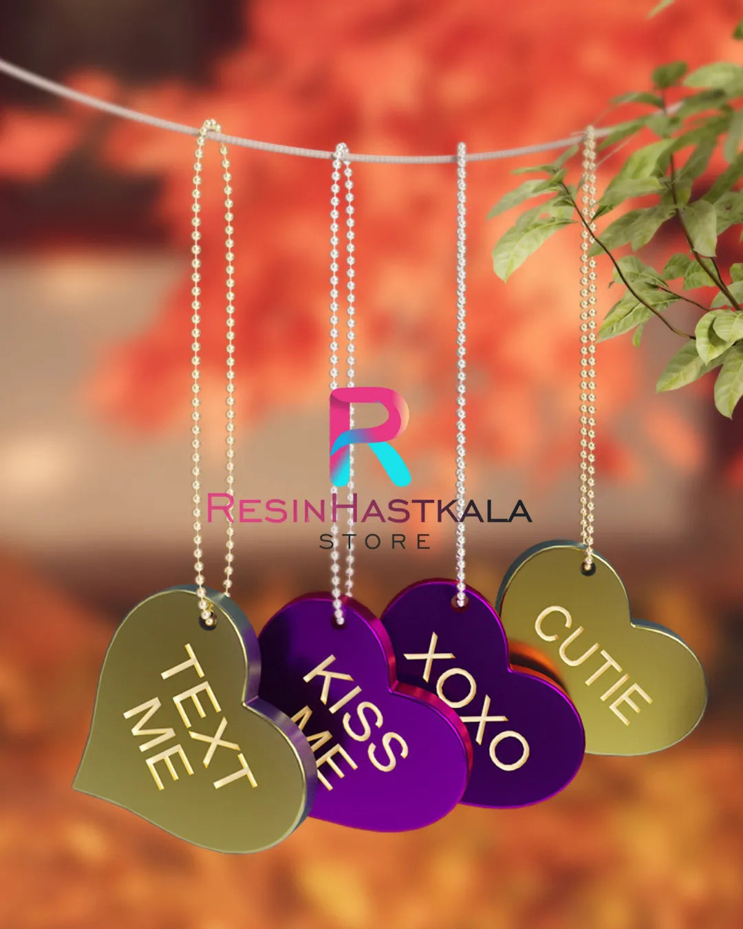 Small 14 In 1 Love Keychain Mould