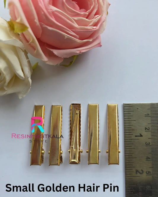 Small Golden Hair Pin (10 Piece)