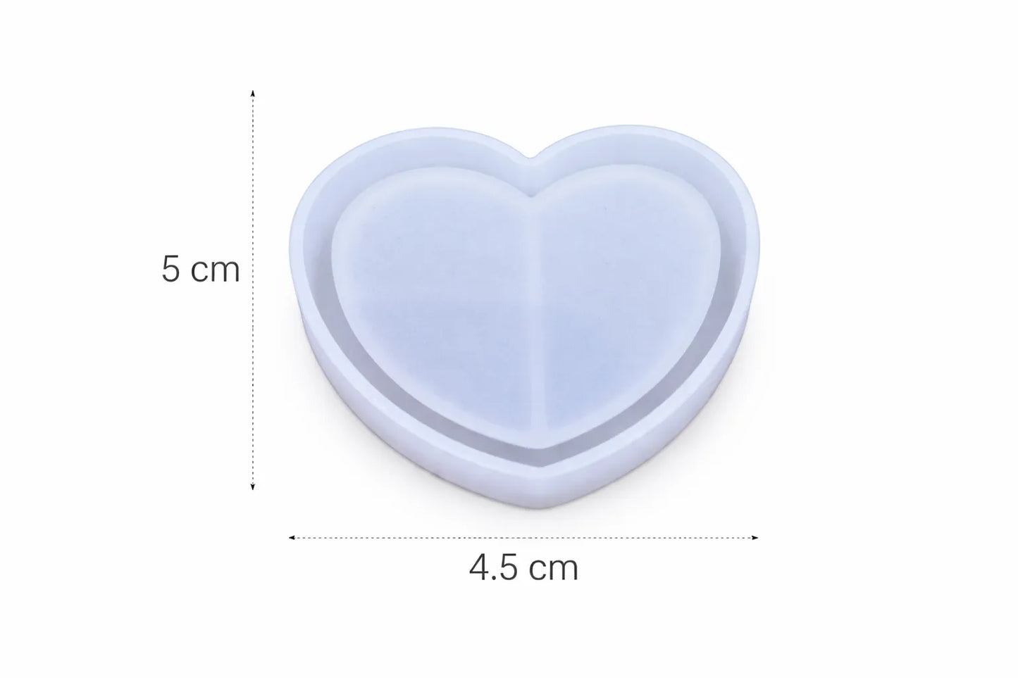 Small Heart Shaker Keychain & Pendant Mould