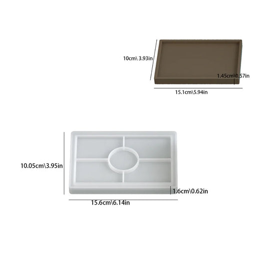 Small Rectangle Tray Mould for Resin, Jesmonite, Terra & Concrete