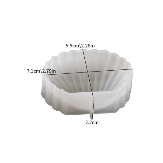 Small Sea Pearl Shell Candle Mould & Tray for Resin and Terra