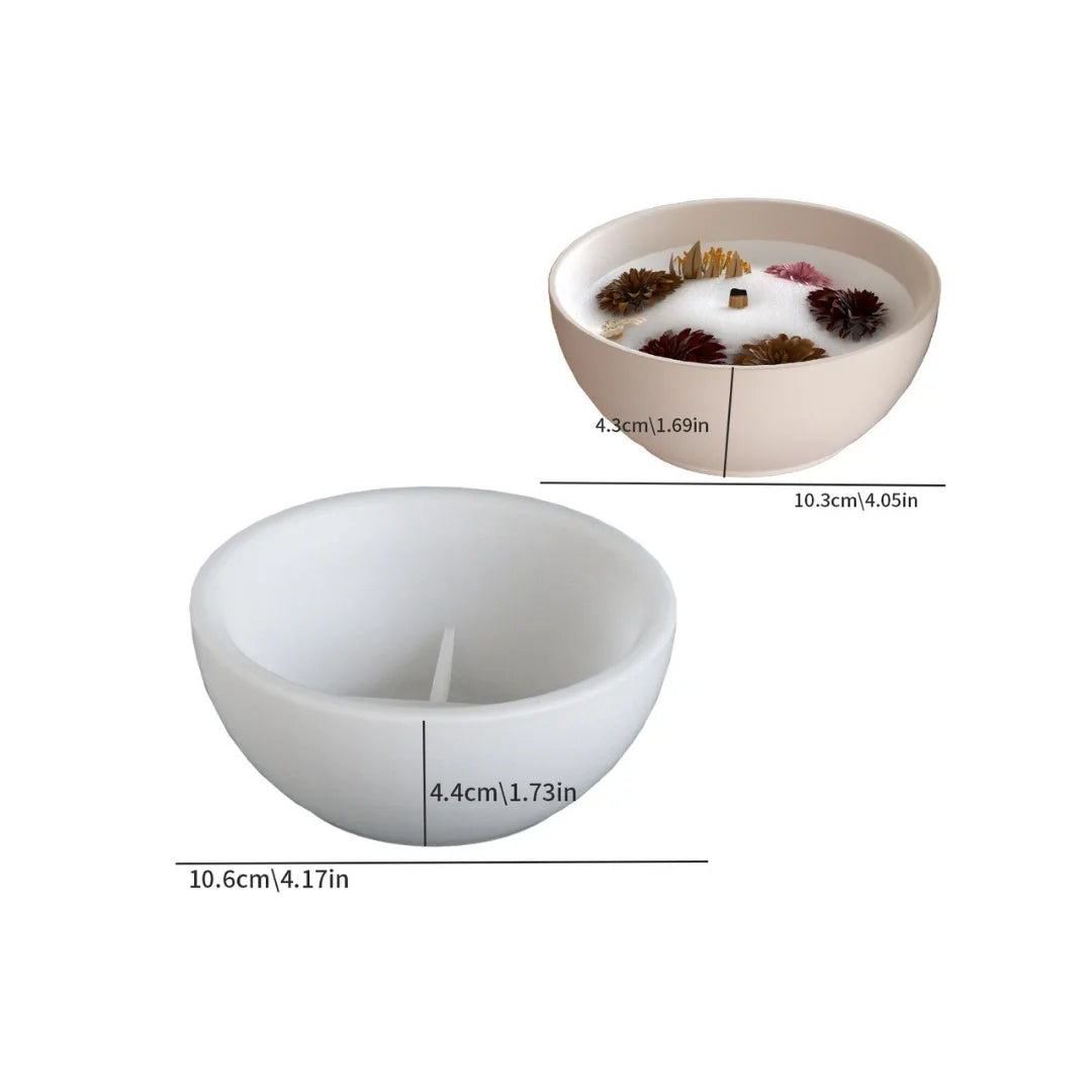 Small Size Round Bowl Mould for Resin & Candle Making