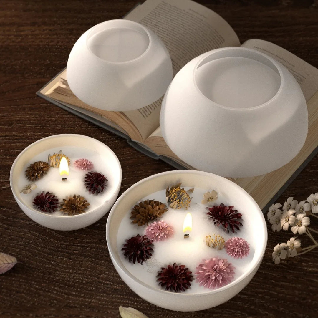 Small Size Round Bowl Mould for Resin & Candle Making