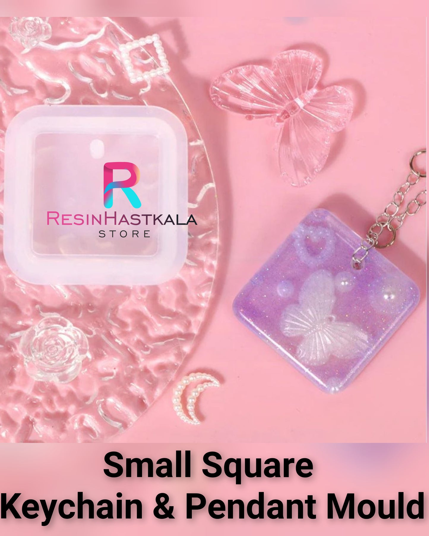 Small Square Keychain & Pendant Mould