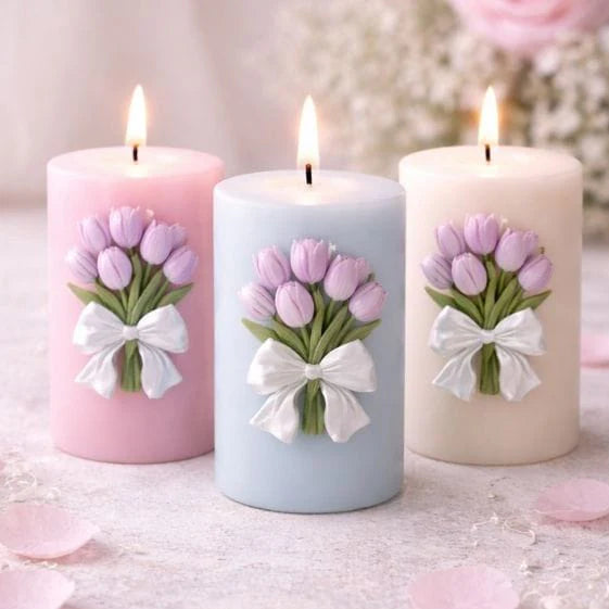 Small Tulip Bouquet Candle Mould (IHM008)
