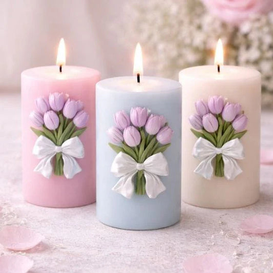 Small Tulip Bouquet Candle Mould (IHM008)