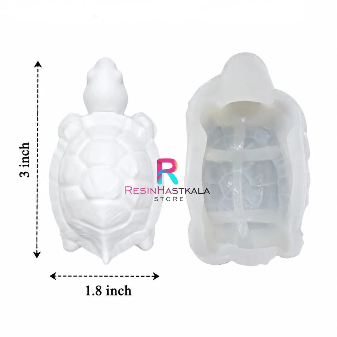 Small Turtle Mould for Resin Art, Concrete Art, Candle Making, Vastu & Home Décor