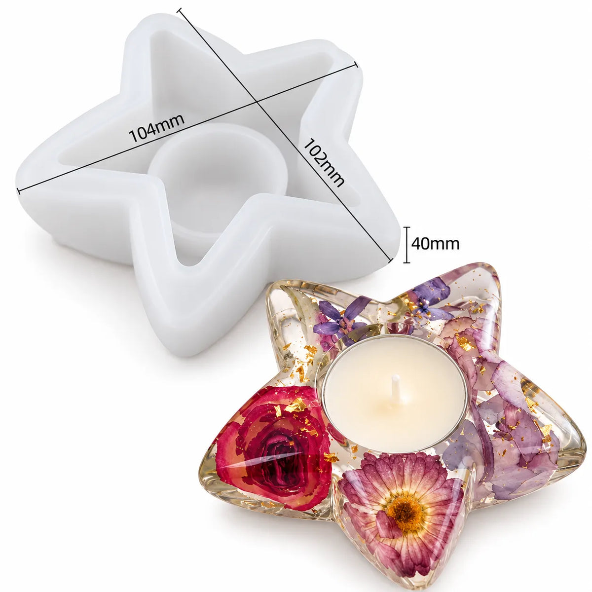 Star Shaped Tealight / Candle Holder Mould