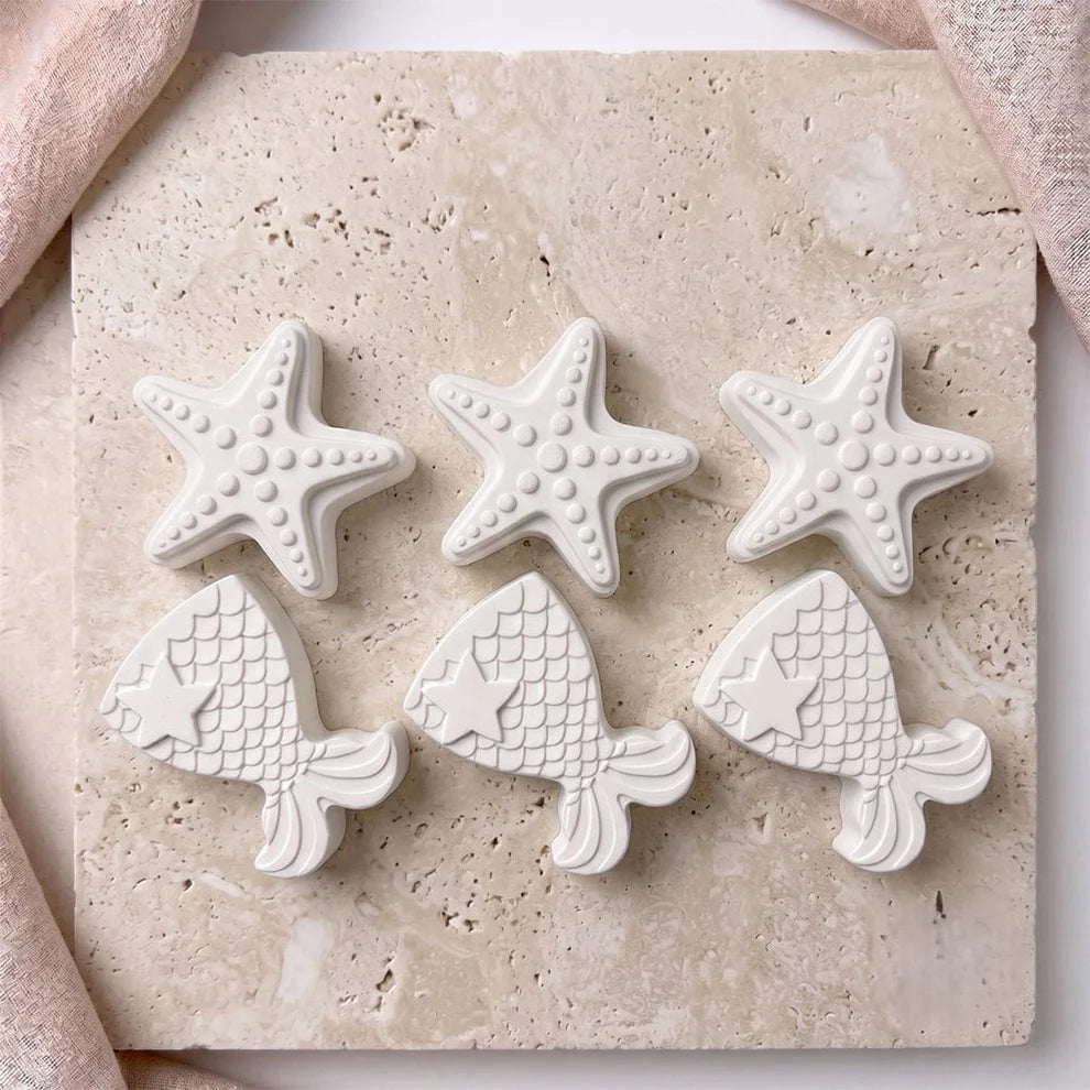 Starfish & Mermaid Silicone Mould for Resin, Soap, Chocolate & Cake Making