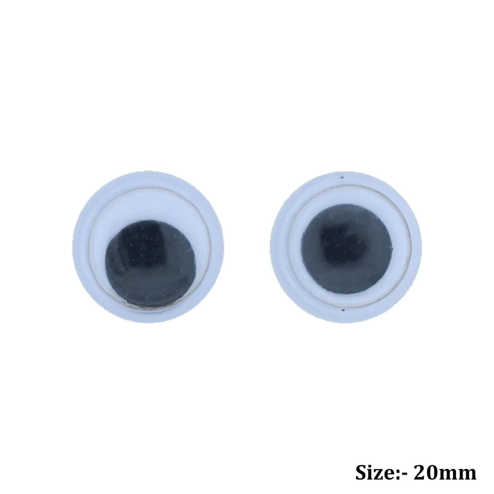 Googly Moving Eyes for Pipe Cleaner Teddy, Dog & Animal Craft