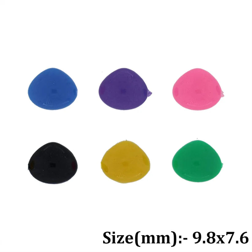 Teddy Nose Flat Base (9.8 x 7.6 mm) – 25 pcs Pack for Teddy, Dog & Pipe Cleaner Animal Making