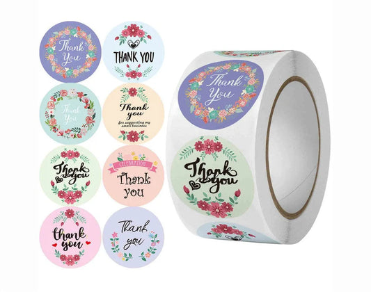 Thank You Sticker Tape G - 500 Stickers