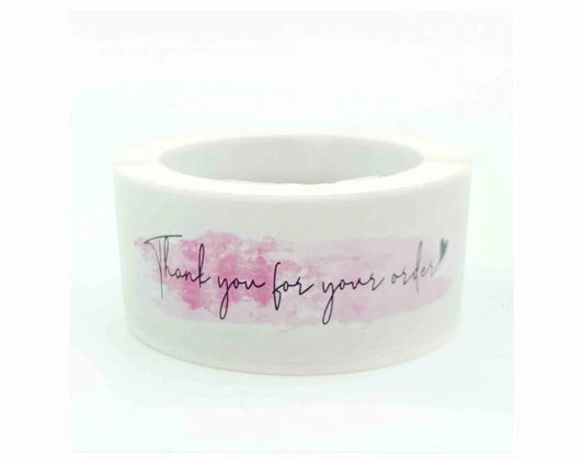 Thank You Sticker Tape J - 250 Stickers