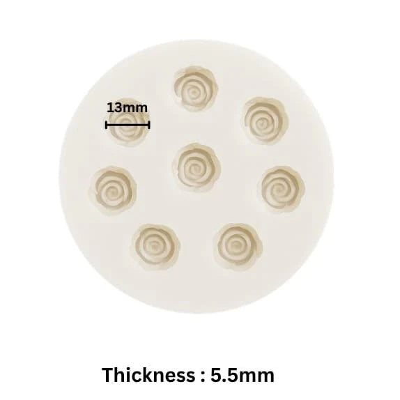 Tiny Rose Shape Candle Mould (IHM014)