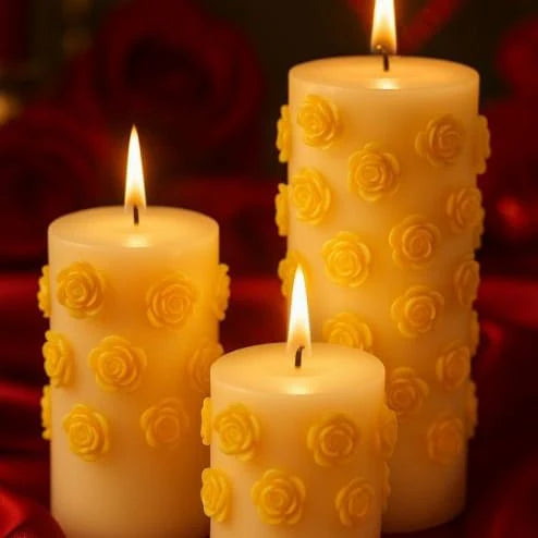 Tiny Rose Shape Candle Mould (IHM014)