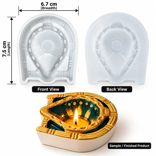 Traditional Diya Mould for Concrete Art & Decorative Diya Making