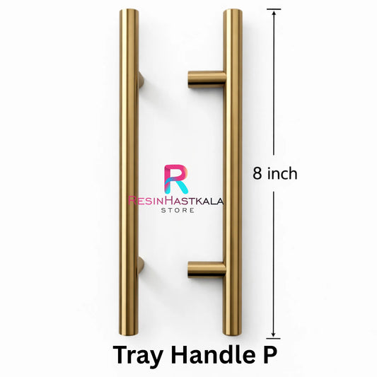 Golden Metal Tray Handle P