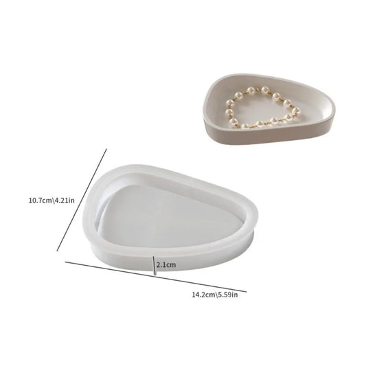 Triangle Round Platter Mould – Small for Resin & Concrete Art Display