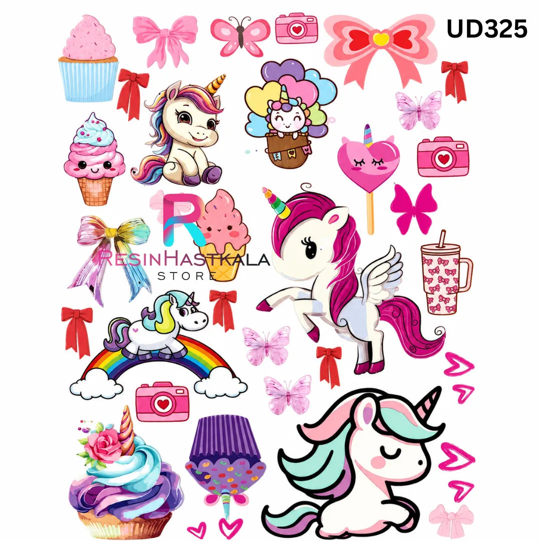 UV DTF Front Sticker – A6 Size (Other Design) (UD325)