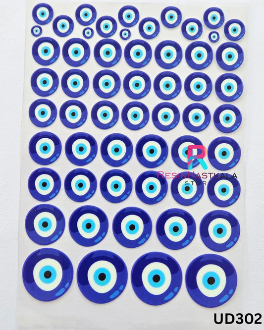 UV DTF Front Sticker for Resin Art – A6 Size (Other Design) (UD302)