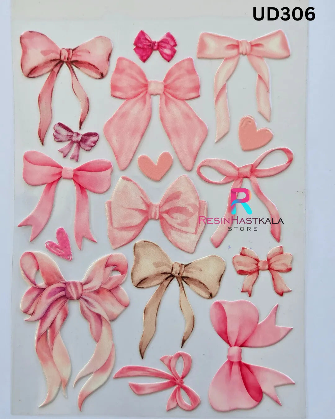 UV DTF Front Sticker for Resin Art – A6 Size (Other Design) (UD308)