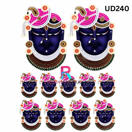 UV DTF Sticker – A6 Size (Shreenathji Design) (UD240)