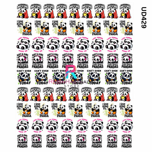 UV DTF Sticker – A6 Size Cartoon Design for Rakhi & Bracelet Making (UD429)