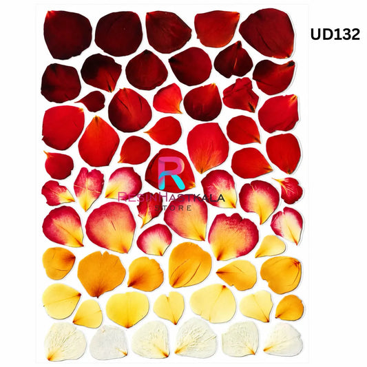 UV DTF Sticker – A6 Size Flower Design (UD132)