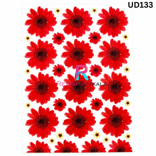 UV DTF Sticker – A6 Size Flower (UD133)