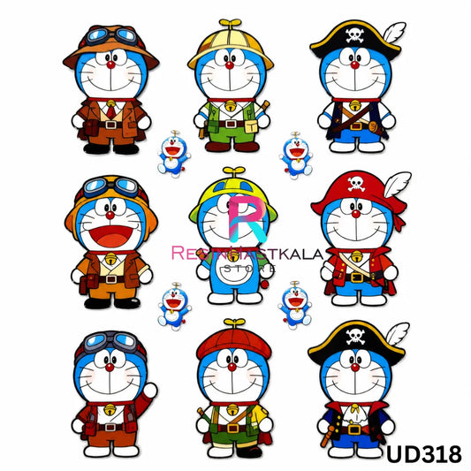 UV DTF Sticker – A6 Size (Cartoon Design) (UD318)