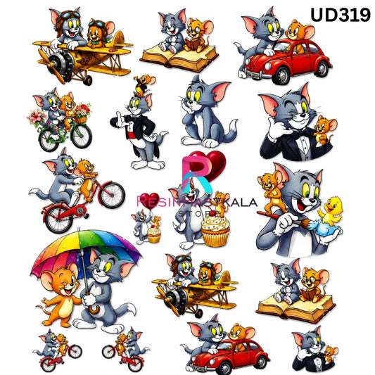 UV DTF Sticker – A6 Size (Cartoon Design) (UD319)