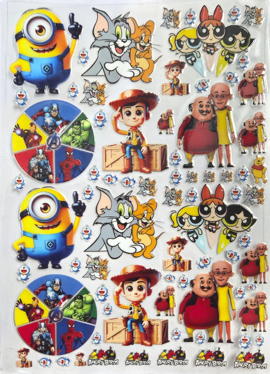 UV DTF Sticker – A6 Size (Cartoon Design) (UD320)