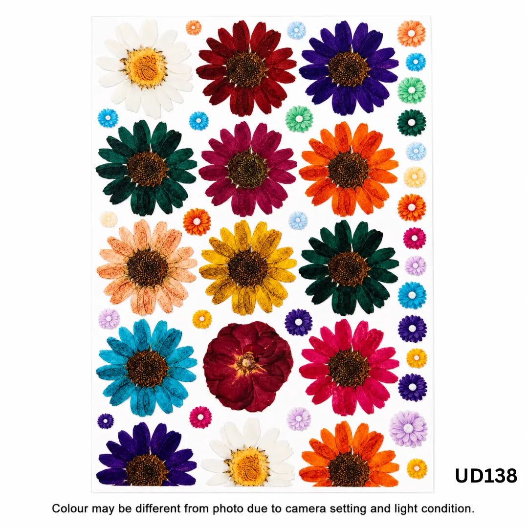 UV DTF Sticker – A6 Size (Daisy Flower Design) (UD138)