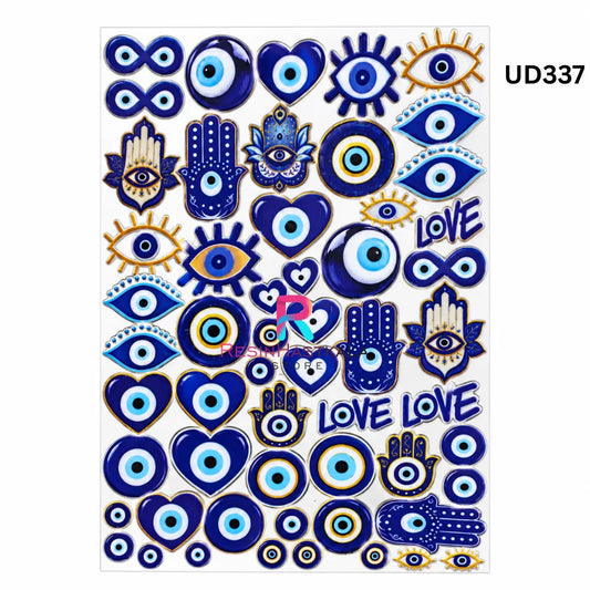 UV DTF Sticker – A6 Size (Evil Eye Design) (UD337)