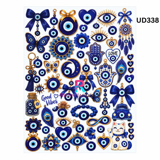 UV DTF Sticker – A6 Size (Evil Eye Design) (UD338)