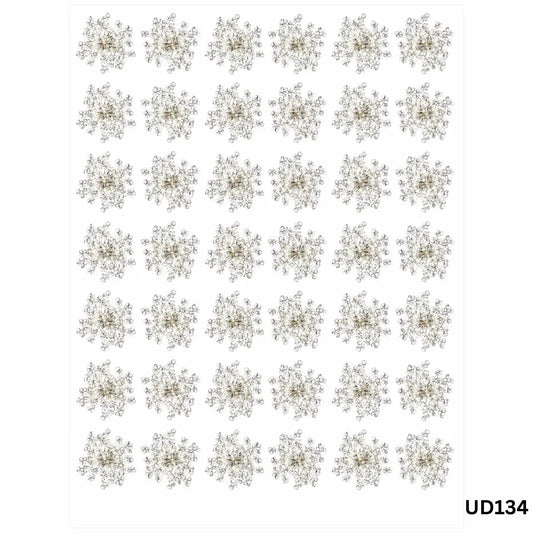 UV DTF Sticker – A6 Size (Flower Design) (UD134)