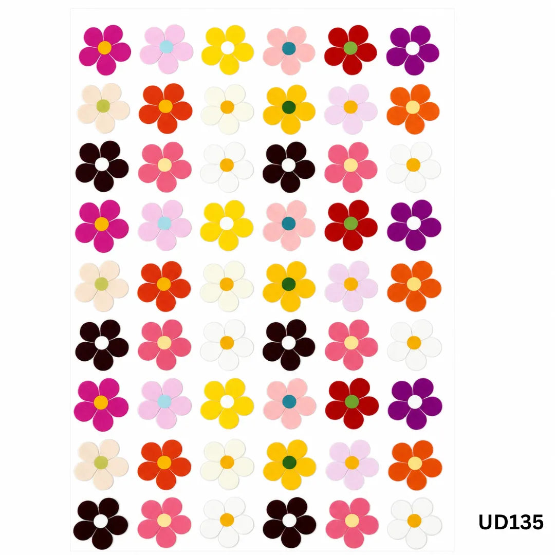 UV DTF Sticker – A6 Size (Flower Design) (UD135)