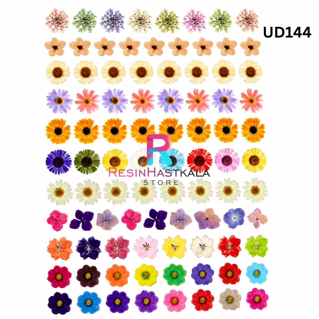 UV DTF Sticker – A6 Size (Flower Design) (UD144)