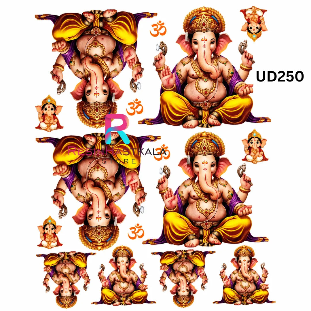 UV DTF Sticker – A6 Size (Ganeshji Design) (UD250)