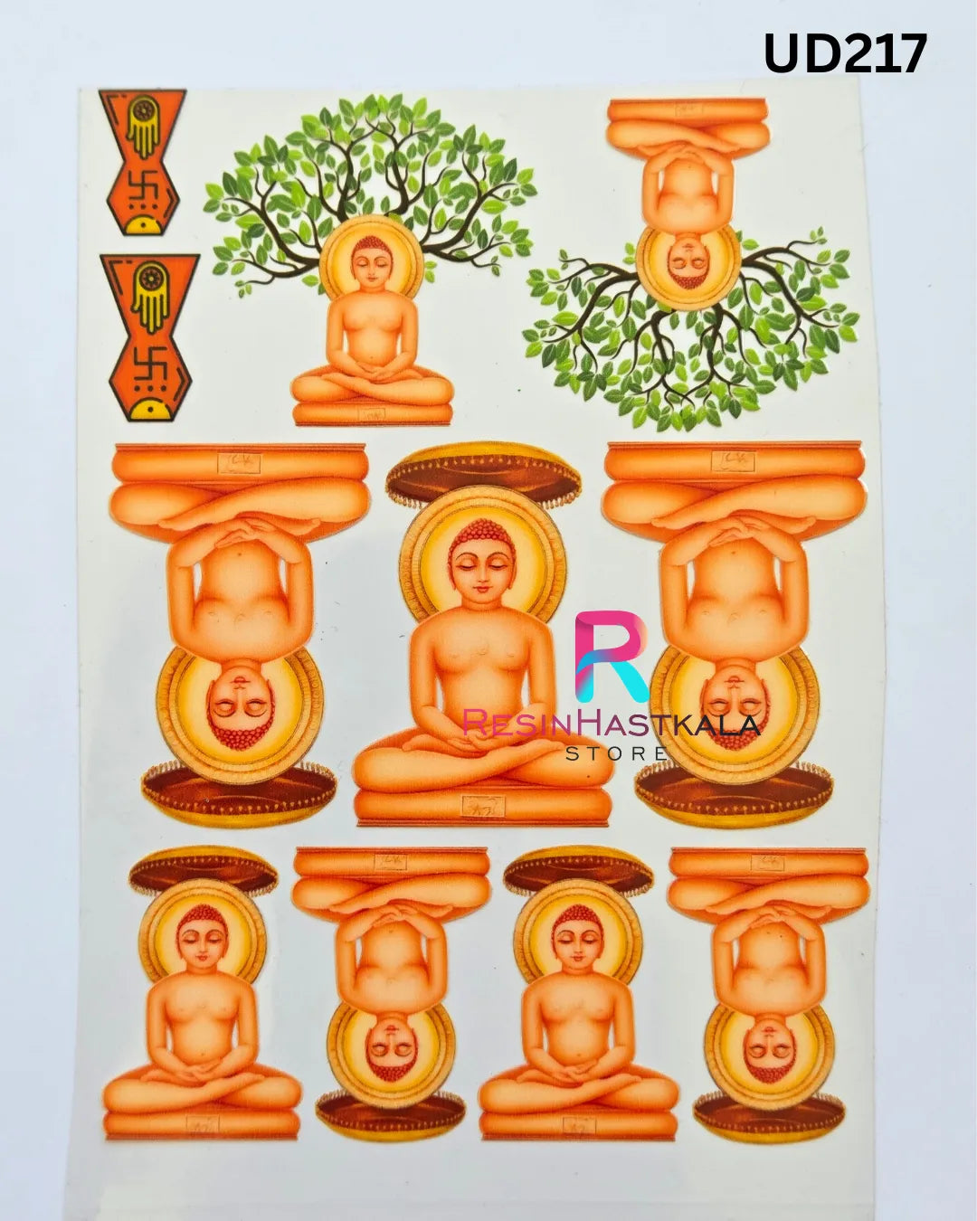 UV DTF Sticker – A6 Size (God Design) (UD217)