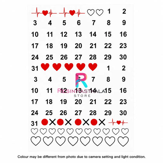UV DTF Sticker – A6 Size (Other Calendar Design) (UD313)