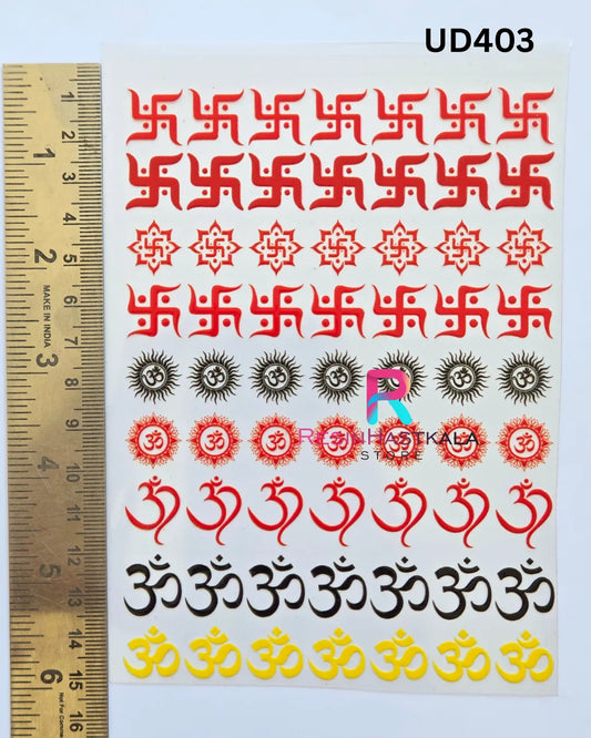 UV DTF Sticker – A6 Size (Rakhi & Bracelet) (UD403)