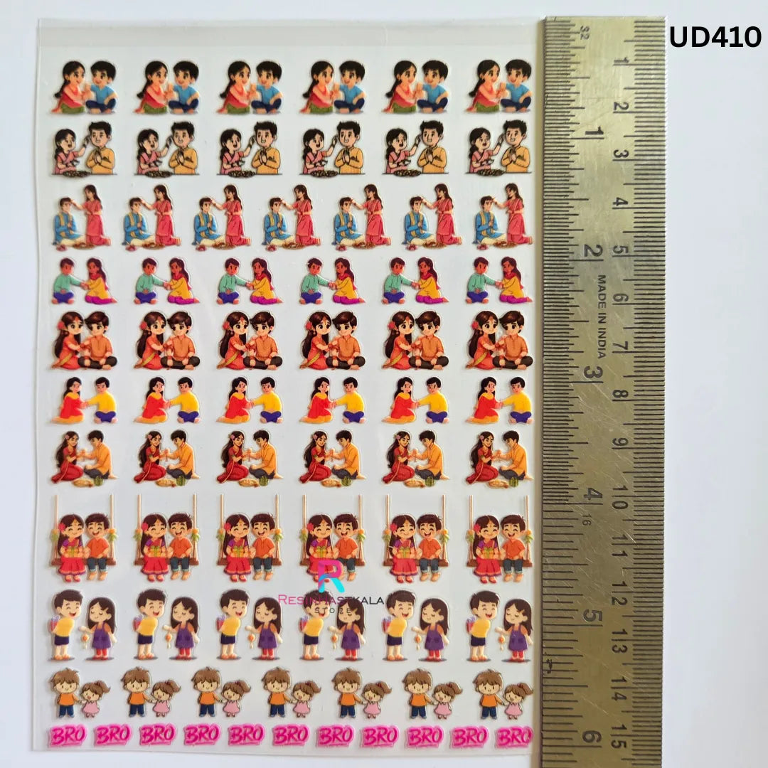 UV DTF Sticker – A6 Size (Rakhi & Bracelet) (UD410)