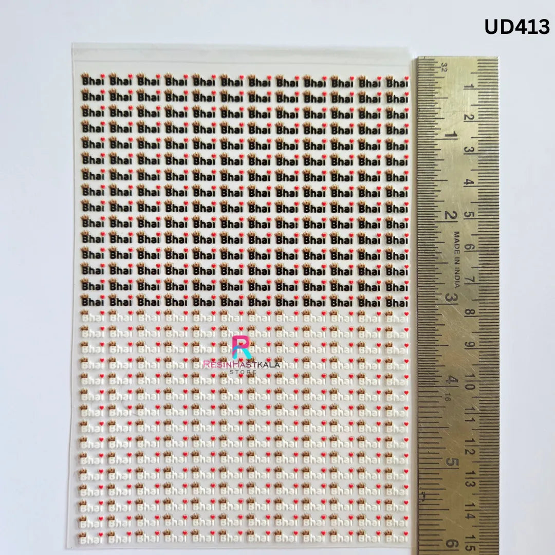 UV DTF Sticker – A6 Size (Rakhi & Bracelet) (UD413)