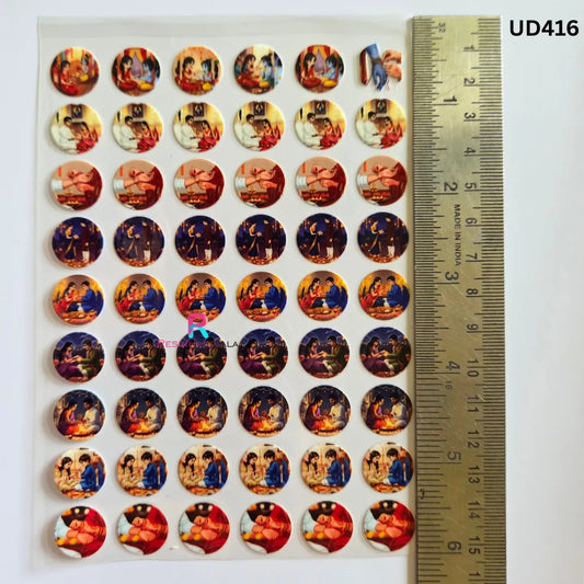 UV DTF Sticker – A6 Size (Rakhi & Bracelet) (UD416)