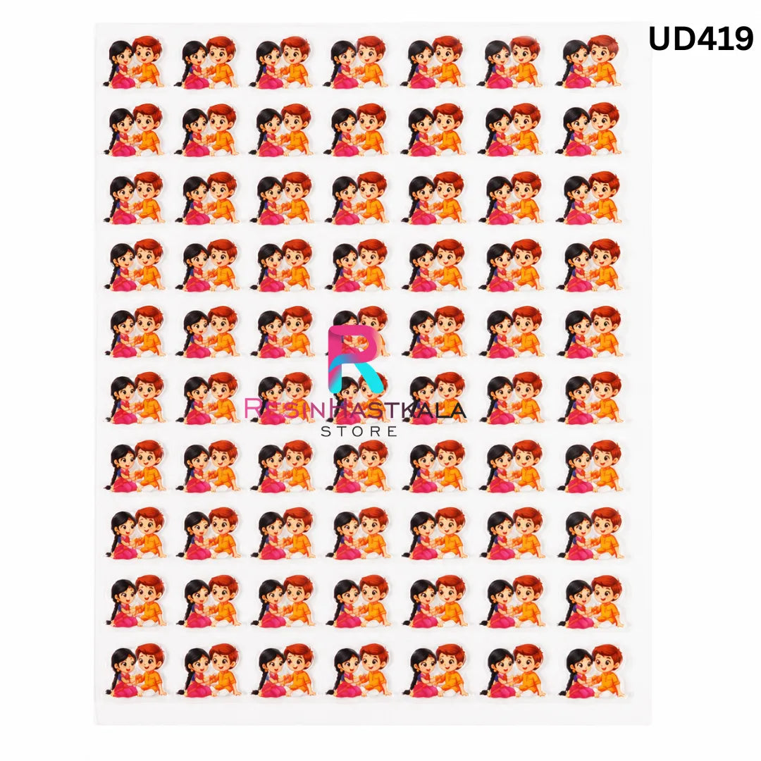 UV DTF Sticker – A6 Size (Rakhi & Bracelet) (UD419)