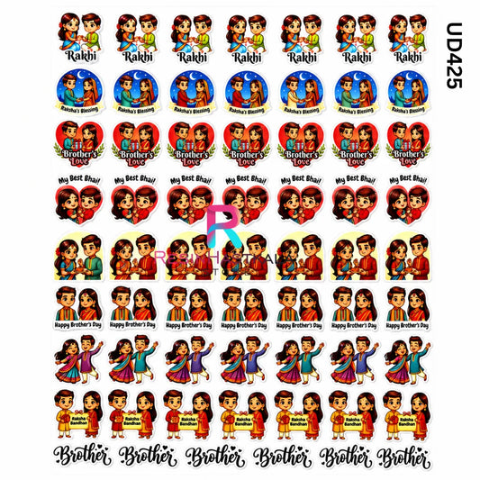 UV DTF Sticker – A6 Size (Rakhi & Bracelet) (UD425)